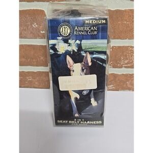 American Kennel Club 2-in-1 Seatbelt Harness Dogs Size Medium Chest 25" x 34"
